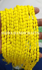 Oval Shaped Glass Beads