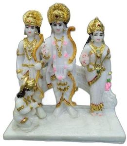 1 Feet Marble Ram Darbar Statue