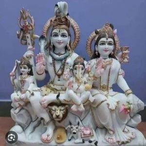 2 Feet Marble Gauri Shankar Statue