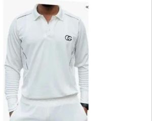 Mens White Polo Neck T Shirt
