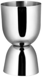 Stainless Steel Peg Measure Glass