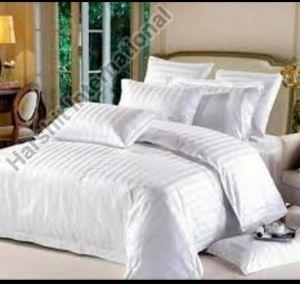 Satin Stripe Hotel Bedsheet Set
