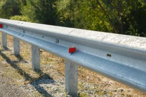 metal beam crash barrier