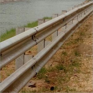 metal beam crash barrier