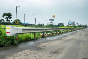 W Beam Highway Crash Barrier