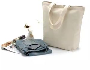Canvas Cotton Shopping Tote Bag for Daily Uses