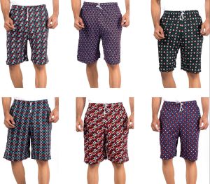 Casual Cotton Men Printed Shorts