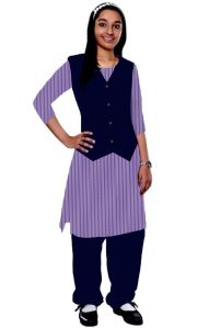 Girls Poly Cotton Salwar Kameez School Uniform