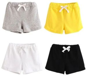 Ladies Cotton Plain Shorts