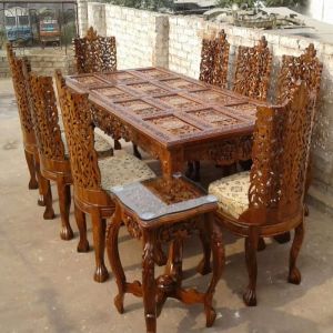 Mango Wood Dining Table Set