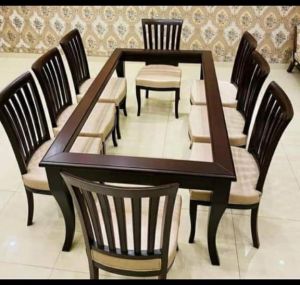 Teak Wood Dining Table Set