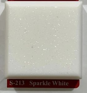 Chip Sparkle White Acrylic Solid Surface Sheet