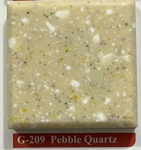 Pebble Quartz Chip Acrylic Solid Surface Sheet