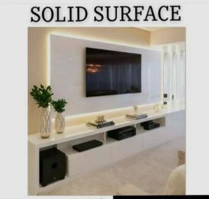 TV Wall Unit Acrylic Solid Surface Sheet