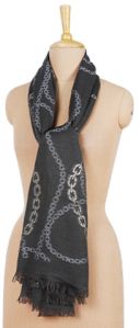 Chain Lurex All Over Scarf