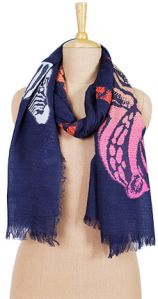 Snake Animalcobalt Multicolor Scarf