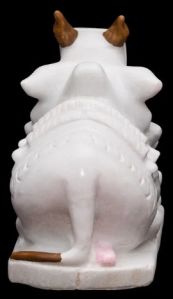 Marble Nandi Statue