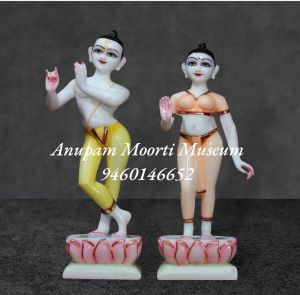 Marble Iskon Radha Krishna Statue