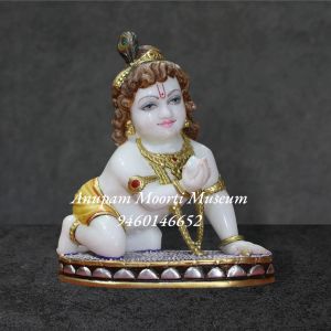 Marble Laddu Gopal Statue