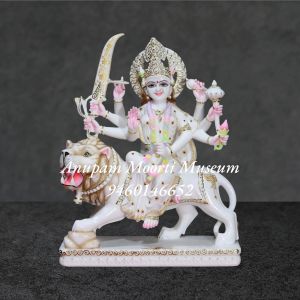 Marble Maa Durga Statue