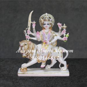 White Marble Durga Mata Statue