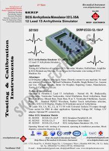 ECG  Simulator 12 Lead  & Arrhythmias