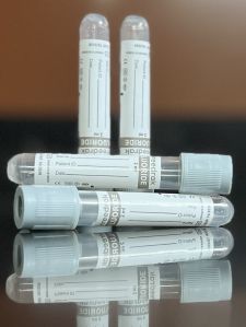 Blood Collection Flouride Tube with Double Safety Caps