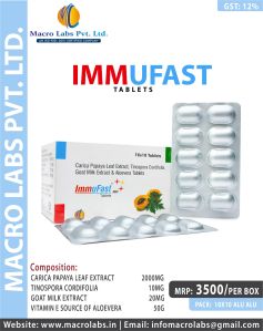 Carica Papaya Leaf Extract, Tinospora Cordifolia, Goat Milk Extract And Vitamin E Tablets