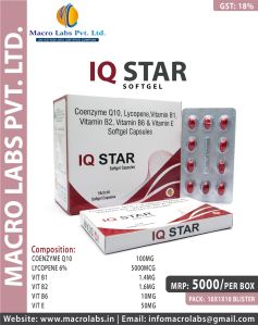 COENZYME Q10 100MG+LYCOPENE 6% 5000MCG+VIT B1 1.4MG +VIT B2 1.6MG +VIT B6 10MG+VIT E 50MG