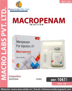 MEROPENAM 1000MG INJ