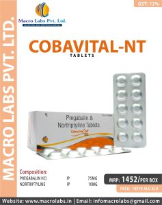 PREGABALIN HCI 75MG+NORTRIPTYLINE 10MG