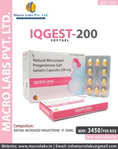 Progesterone Soft Gelatin Capsules