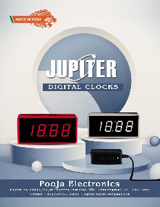 J100 Red Digital Clock with Micro USB