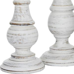 Wooden Pillar Candle Holder