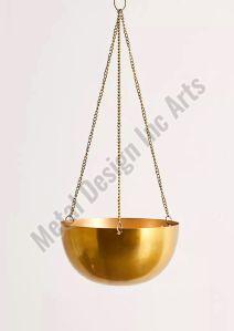 Hanging Brass Planter Pot