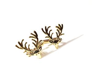 Golden Brass Cufflinks