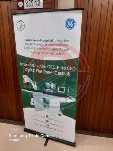 Multicolor L Shape Promotional Standee
