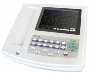 White 12 Channel ECG Machine