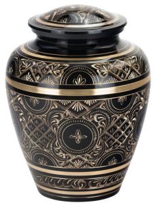 Brass Plain Cremation adult Urn