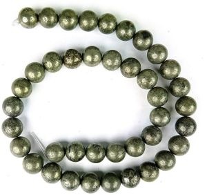 Gemstone Natural Golden Pyrite Beads Bracelet