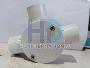 PVC Three Way White Junction Box