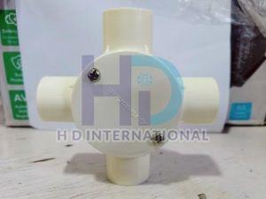 PVC Four Way White Junction Box
