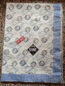 Shine Floral Print Double Cotton Top Sheet