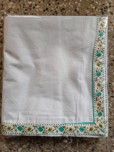 Plain Patti Cotton Bed Sheet