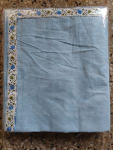 Plain Patti Cotton Bed Sheet