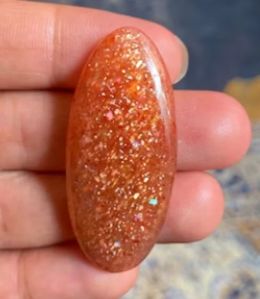 Golden Natural Sunstone Gemstone