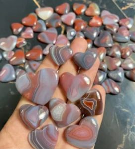 Heart Botswana Agate Gemstone