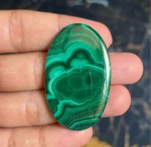 Natural Green Malachite Cabochon Gemstone