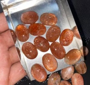 Natural Sunstone Cabochon Gemstone