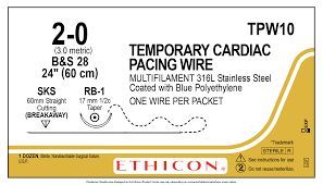 Ethicon TPW10 Temporary Pacing Wire